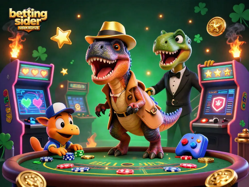 Engage with betting sider uden ROFUS in this vibrant 3D casino scene full of excitement and gaming action.