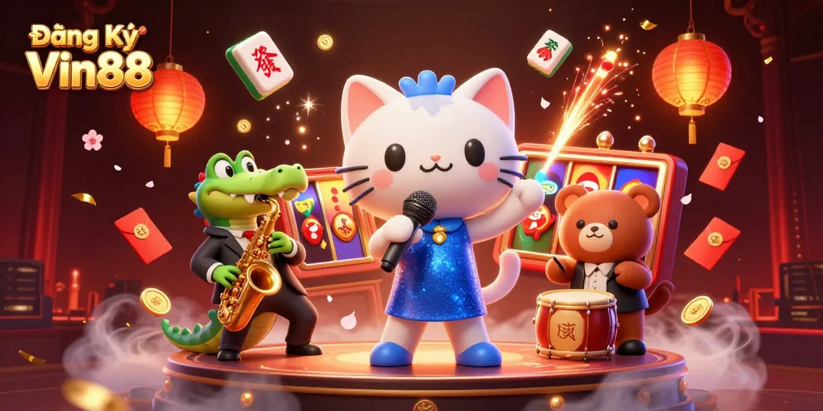 Đăng Ký Vin88 offers a colorful casino experience with exciting characters and dynamic game elements.
