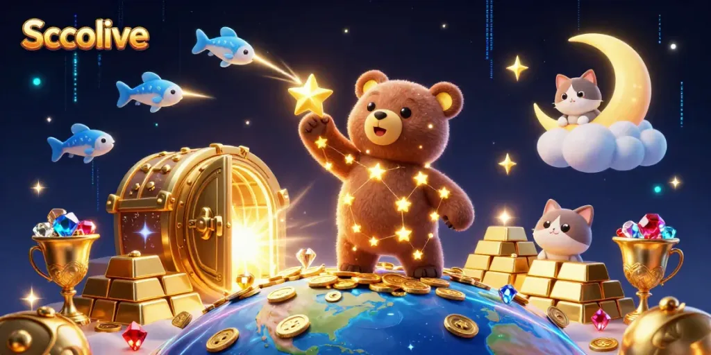 Socolive delivers a thrilling gaming experience with shimmering treasures and vibrant characters.