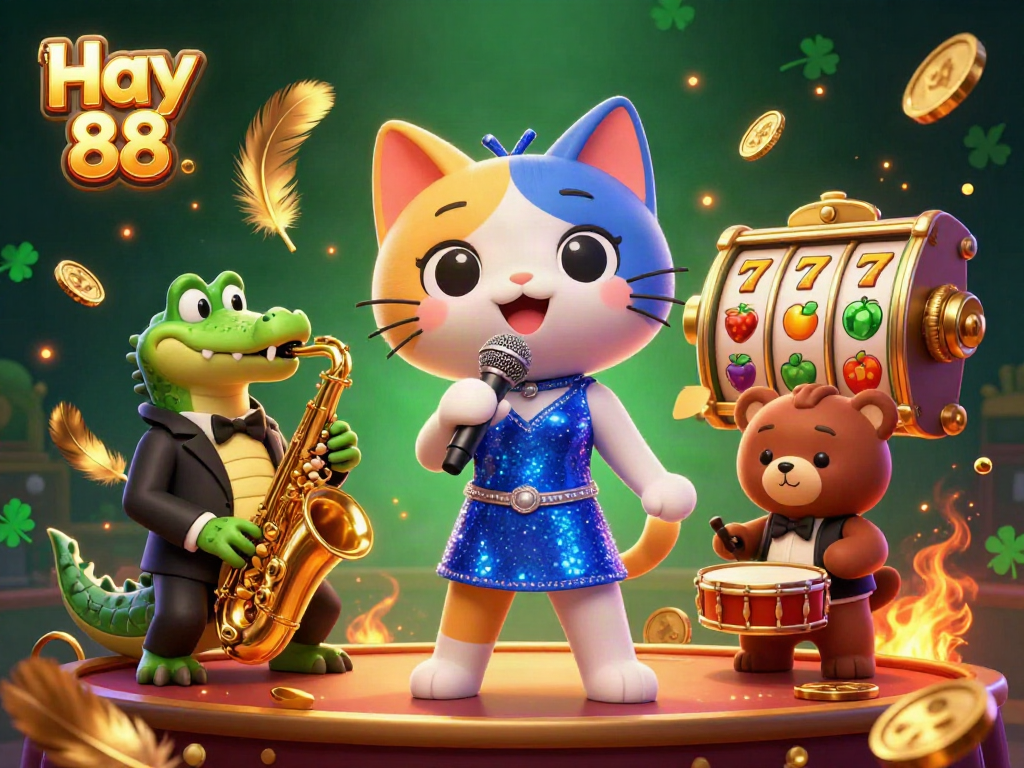 Experience thrilling gameplay at Hay 88 with vibrant characters and dynamic casino elements.