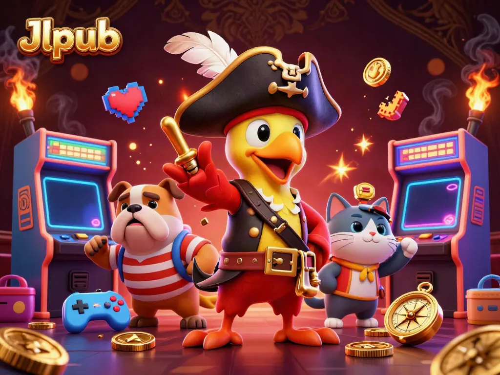 Engage with exciting casino adventures at Jlpub featuring 3D animated characters.