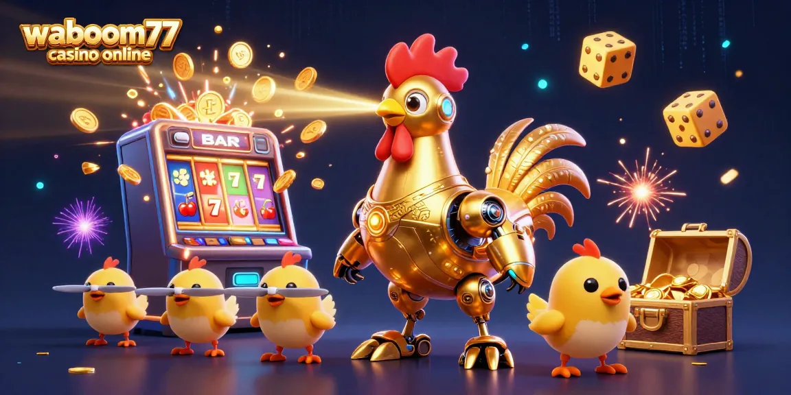 Experience spin excitement at waboom77 casino online with animated robots and dazzling jackpots.