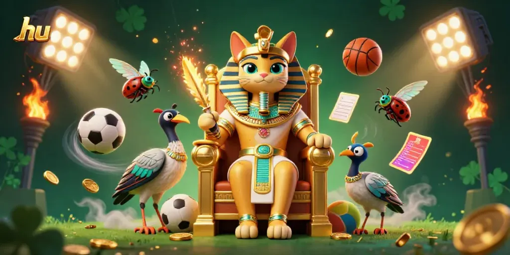 Experience thrilling wins at hu with a dynamic pharaoh casino scene showcasing a vibrant betting atmosphere.