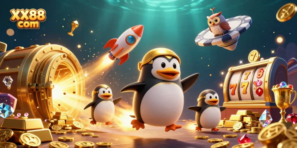 Experience the thrill of winning at XX88 com with dazzling slot games and festive golden coins!