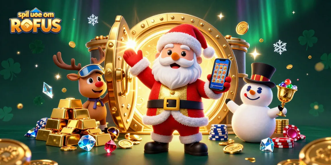 Experience the thrill of spil uden om ROFUS at festive casinos with Santa, a reindeer dealer, and a chip-laden snowman.