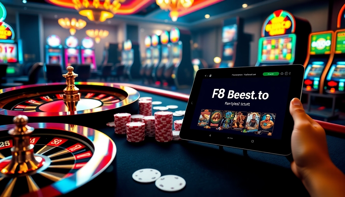 Engaging casino atmosphere showcasing https://f8beta2.support/ online gambling interface for a thrilling experience.