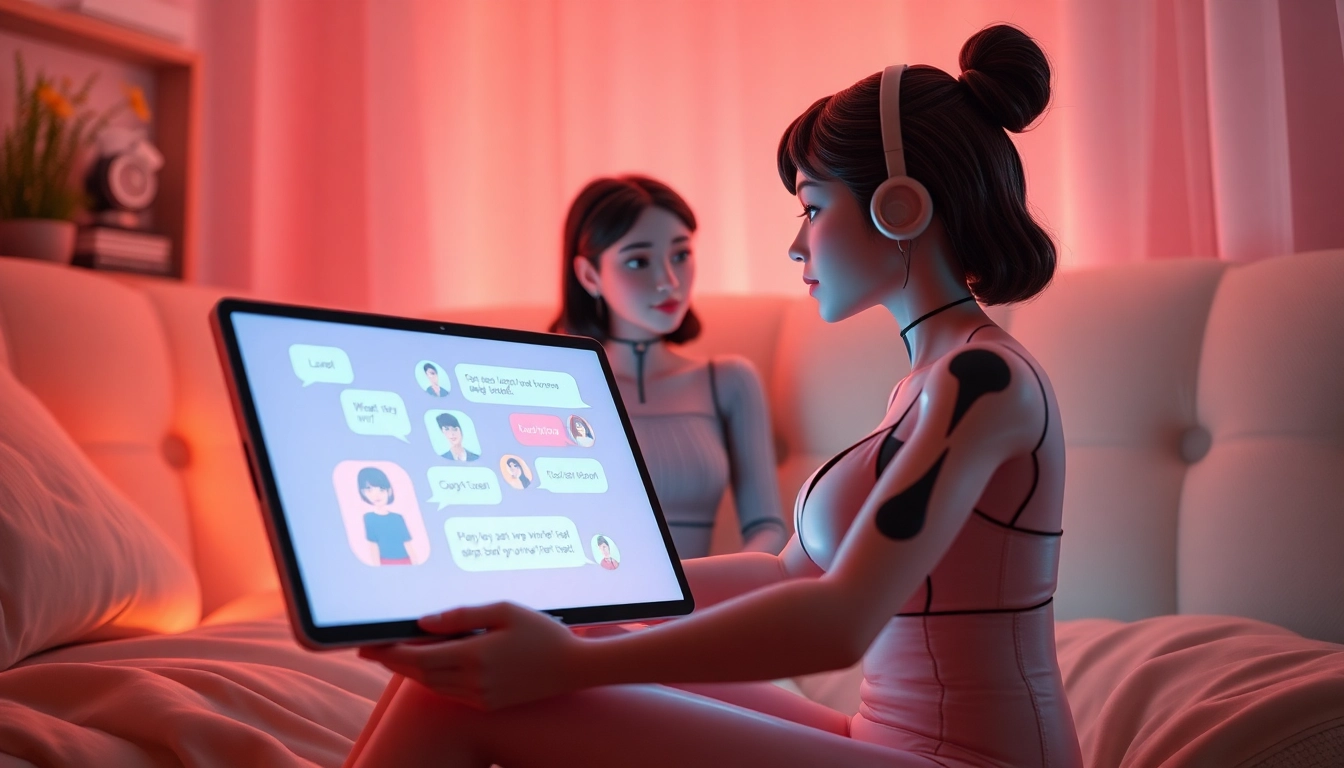 Engaging AI chat porn interactions in a cozy digital space.