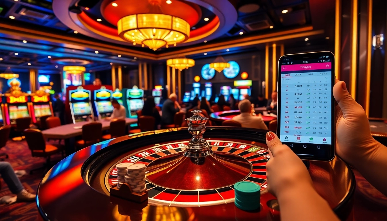 Players are enjoying their time at the roulette table while engaging with the Fsbet link for online betting.