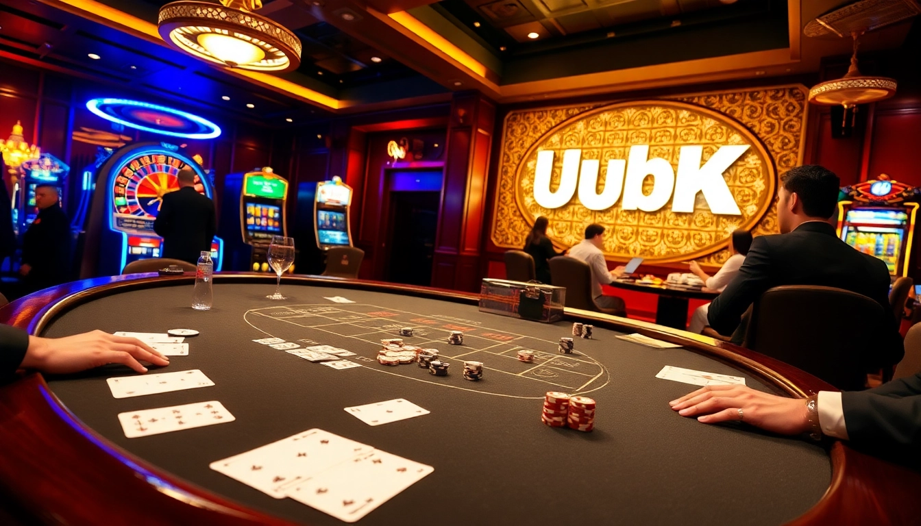Engage in thrilling poker at https://uu88pk.com/ with a luxurious casino atmosphere, high-stakes action, and elegant design.