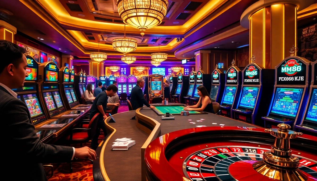 Experience the excitement of winning at MM88 KJC casino tables with vibrant players and games.