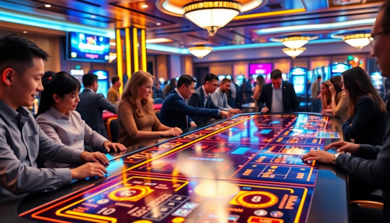 Le casino crypto offre une expérience moderne avec des jeux en ligne et des lumières vives.