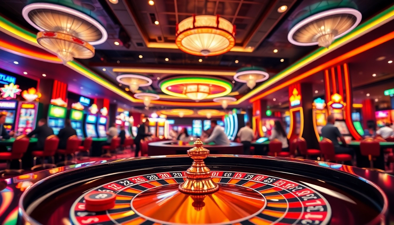 Casino en ligne retrait immédiat : ambiance chaleureuse de jeux de table et machines à sous.
