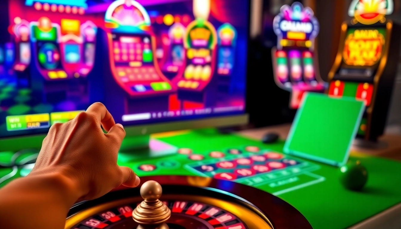 Jouez à casino en ligne avec une ambiance dynamique et des jetons colorés sur une table. related image