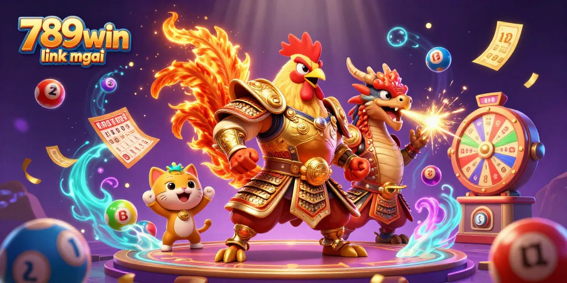 Experience the thrilling 789win link mới with an exciting 3D cartoon casino game scene.