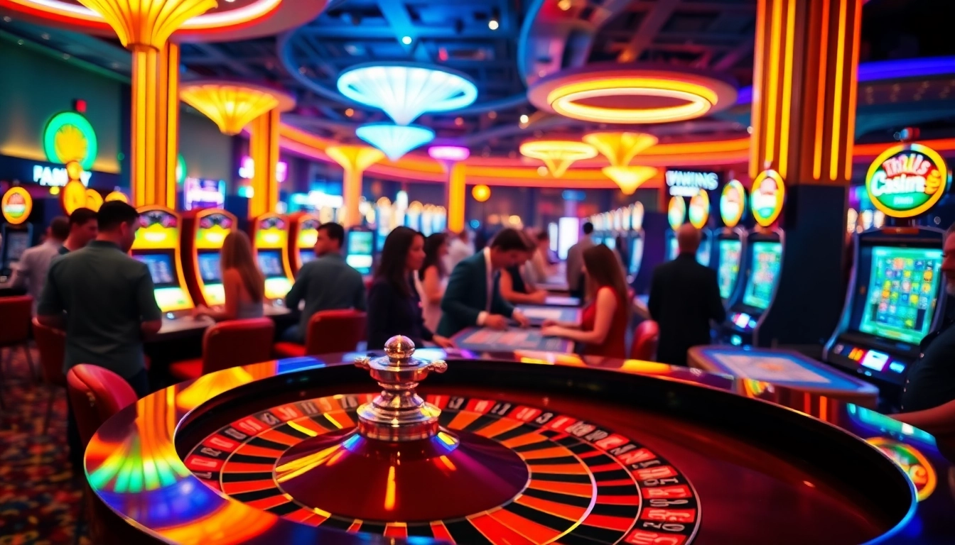 Jouez sur un casino en ligne avec des jeux de table animés et des lumières scintillantes. related image