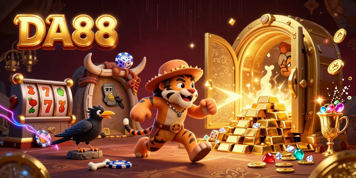 Play at DA88's vibrant prehistoric casino with cavemen and treasures galore.