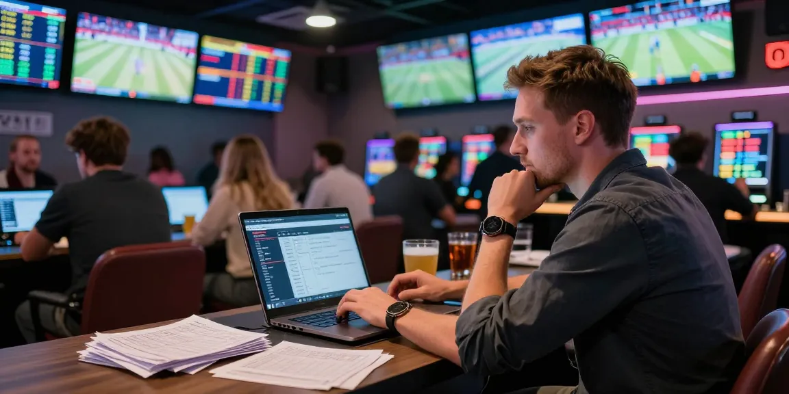 Un parieur sur bookmaker sans limite de mise analysant les cotes dans un environnement dynamique.