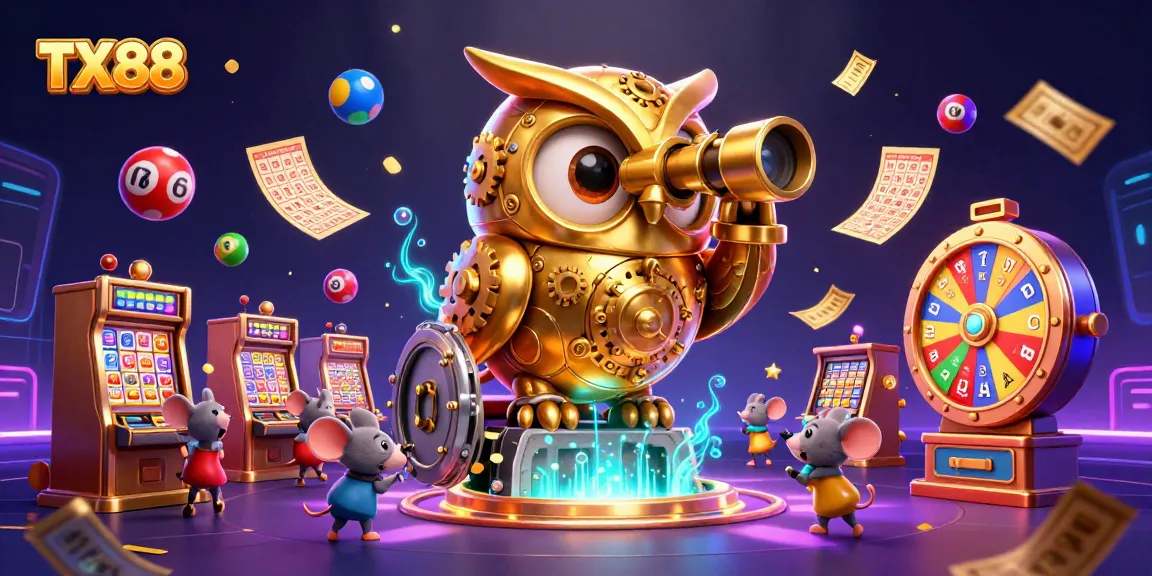 Play and win big at TX88 with our exciting 3D casino adventure featuring a golden owl and more!