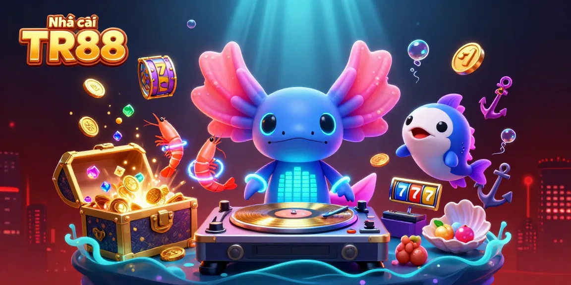 Engage with Nhà cái TR88's vibrant casino theme, celebrating the thrill of winning with colorful game elements.