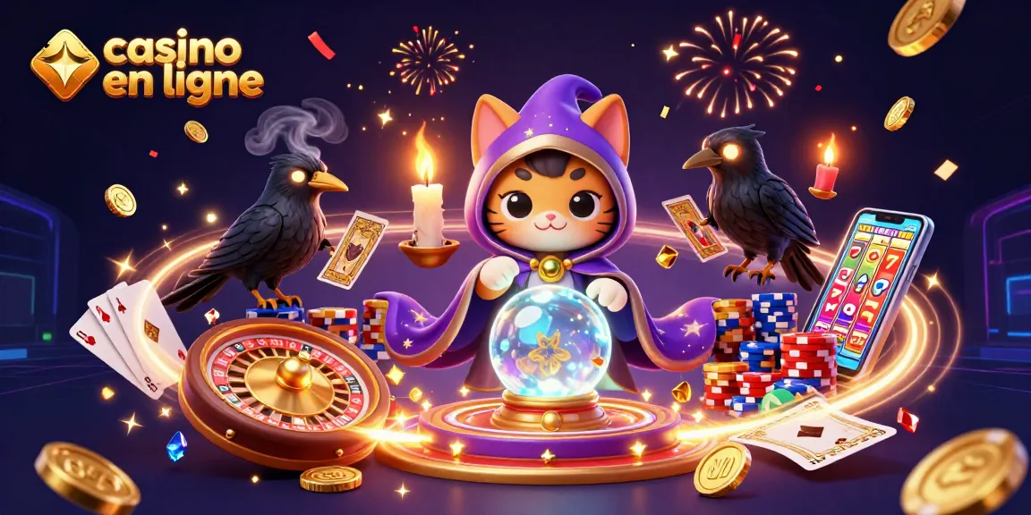 Gagnez au casino en ligne avec un chat mystique et une ambiance de fortune.